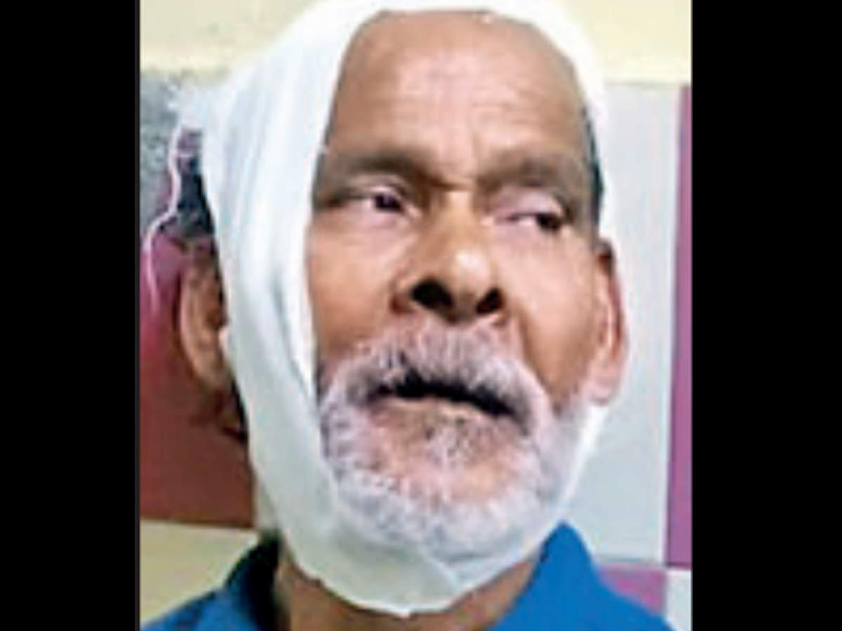 Bhagabat Saha sustained wounds on his head and face