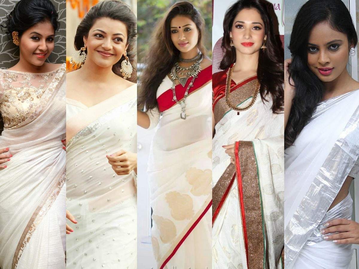 A look at five Tamil actresses who make for a dazzling sight in white sarees  | Tamil Movie News - Times of India