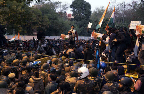 Live: Massive protests at Jamia after shooting incident; security increased