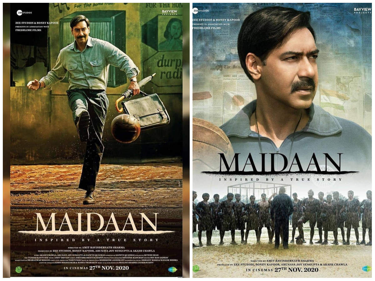 Maidaan': Ajay Devgn looks impressive as a football coach in the first look posters | Hindi Movie News - Times of India