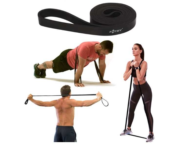 weight training with resistance bands