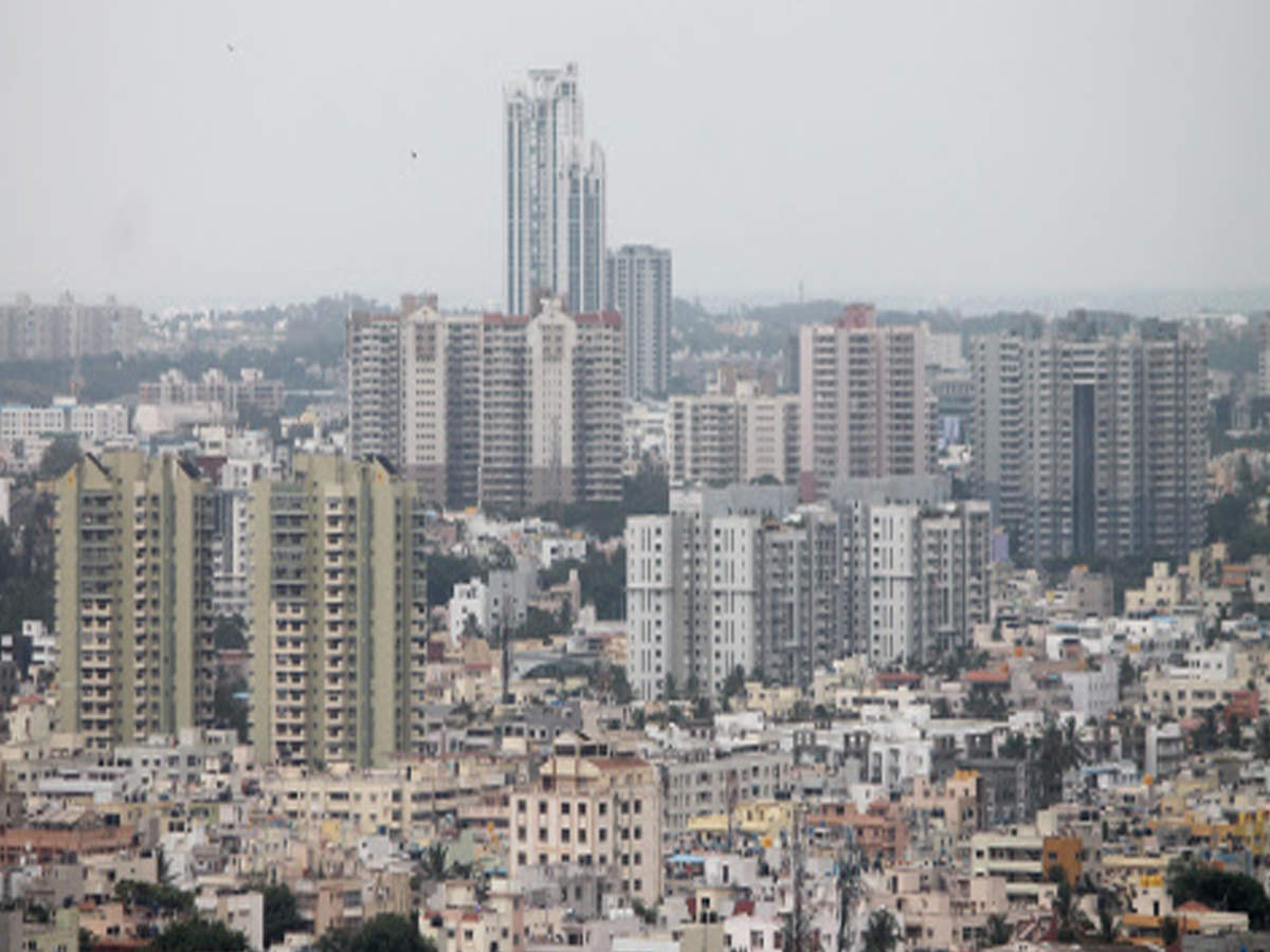 Aerial view of Bengaluru