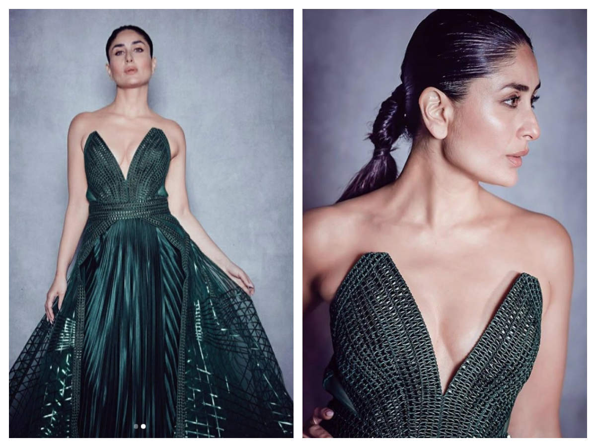 Lakme Fashion Week 2019 finale Kareena Kapoor Khan nails allblack look in  this Gauri  Nainika gown  Fashion News  The Indian Express