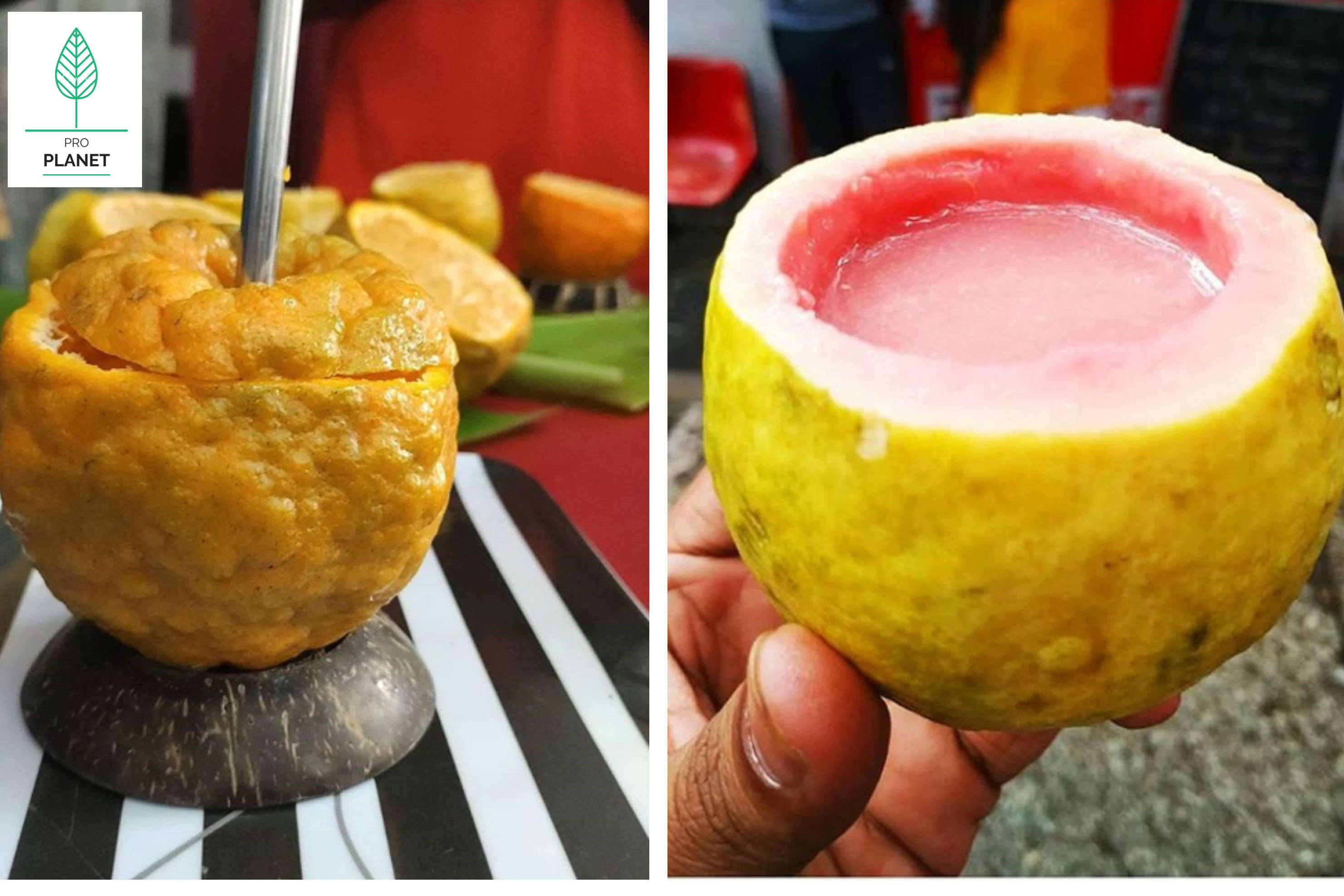 This zero-waste juice bar in Bengaluru serves juice in fruit shells