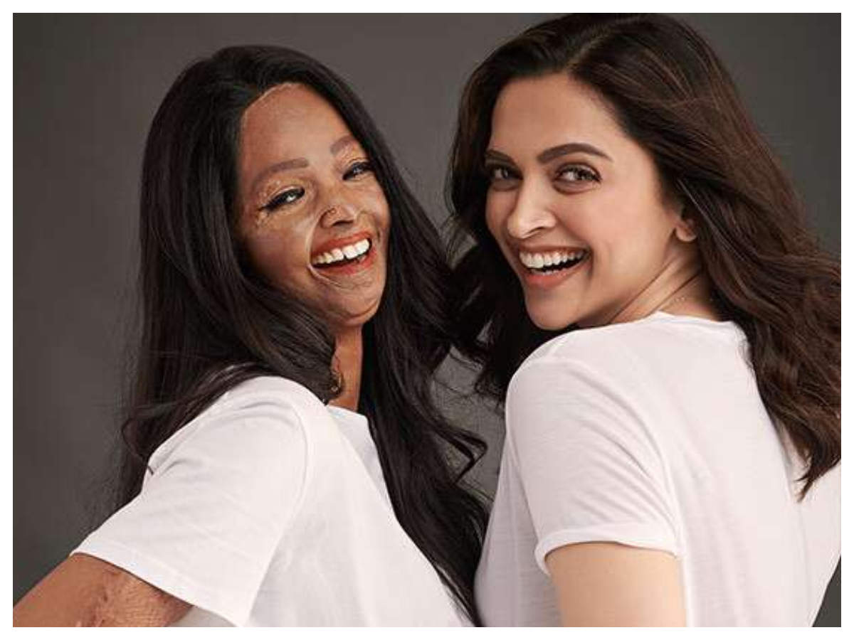 Image result for Deepika Padukone dedicates first award for Chhapaak to Laxmi Agarwal for showing ‘what beauty truly means’