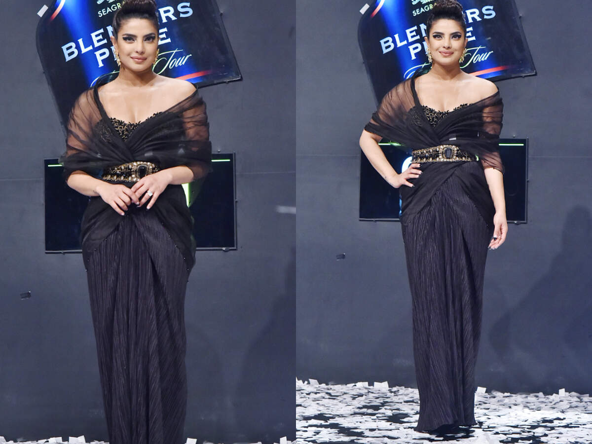 black gown look