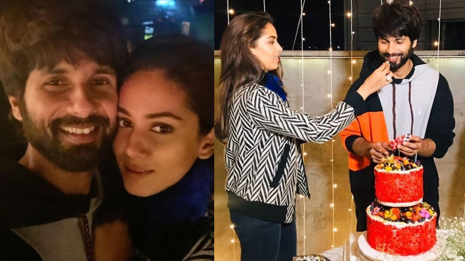 Shahid Kapoor birthday party | Mira Rajput can't take her eyes off Shahid  Kapoor as he cuts his birthday cake with friends and family