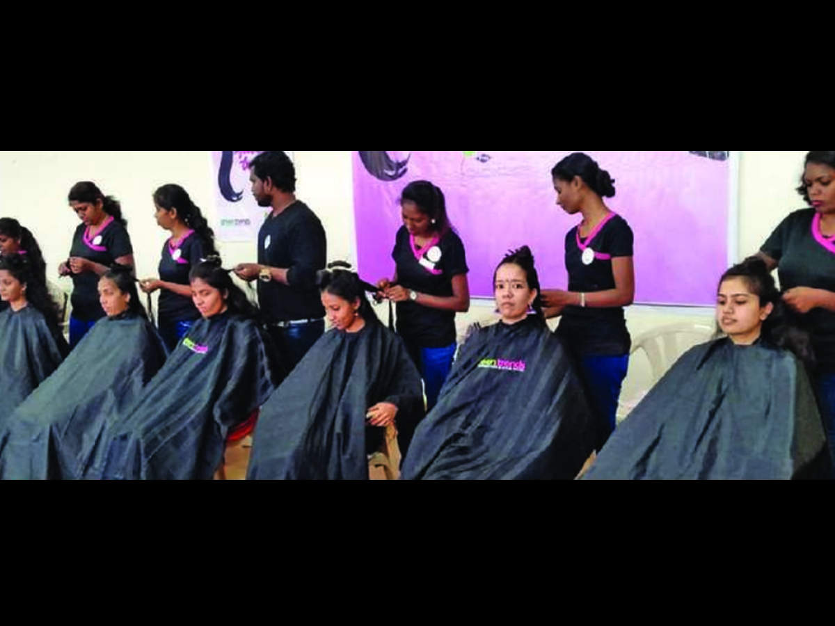 Locks of hope: MBA students donate hair for cancer patients | Coimbatore  News - Times of India