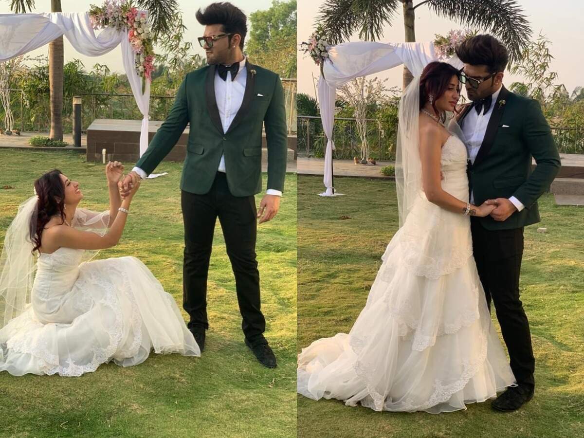 Bigg Boss 13's Paras Chhabra and Mahira Sharma aka PaHira look stunning in their wedding looks from their thumbnail