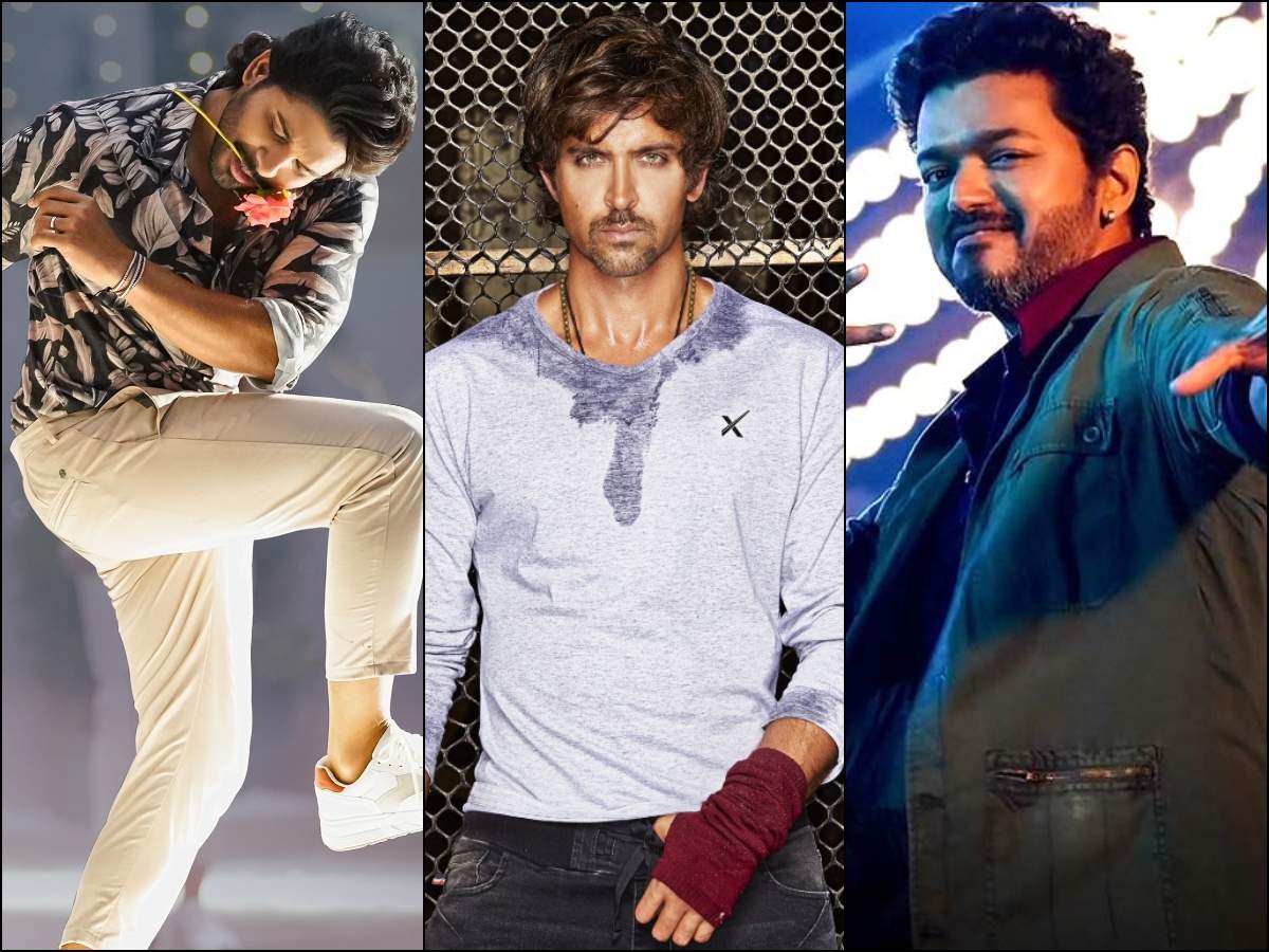 Hrithik Roshan Praises Vijay And Allu Arjun S Dancing Skills Asks What Do They Eat Before Dance Telugu Movie News Times Of India