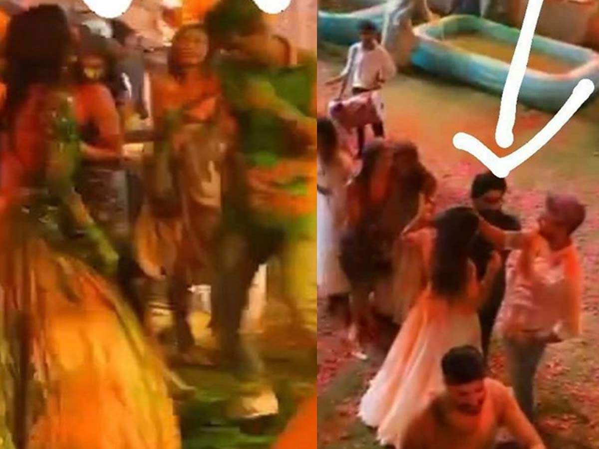 Vicky Kaushal And His Rumoured Girlfriend Katrina Kaif Enjoy At Isha Ambani S Holi Bash Watch The Videos Here Hindi Movie News Times Of India