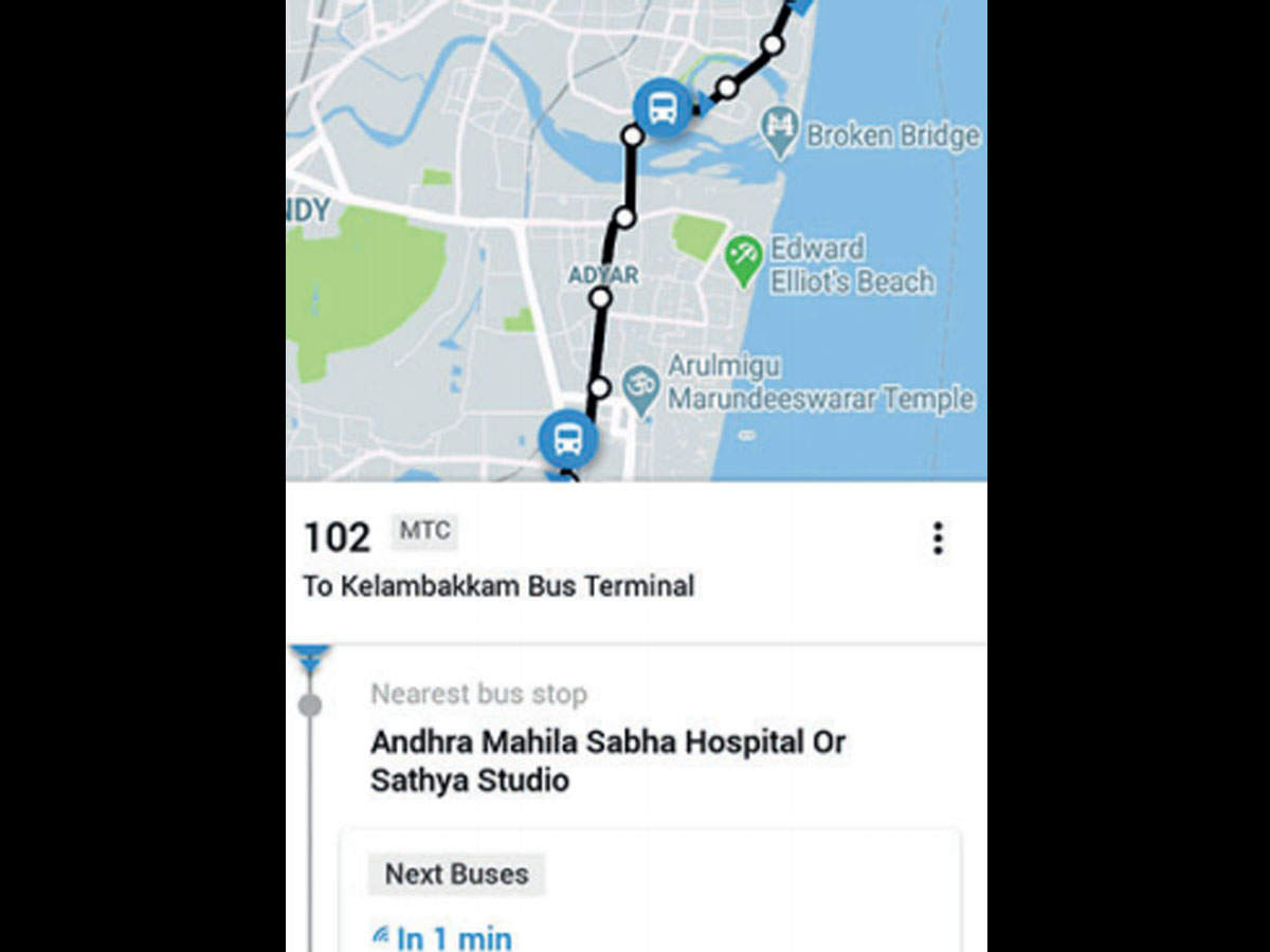 Salem To Chennai Bus Route Map Tamil Nadu: Now, Track Mtc Buses On Phone With 'Chalo' App | Chennai News -  Times Of India