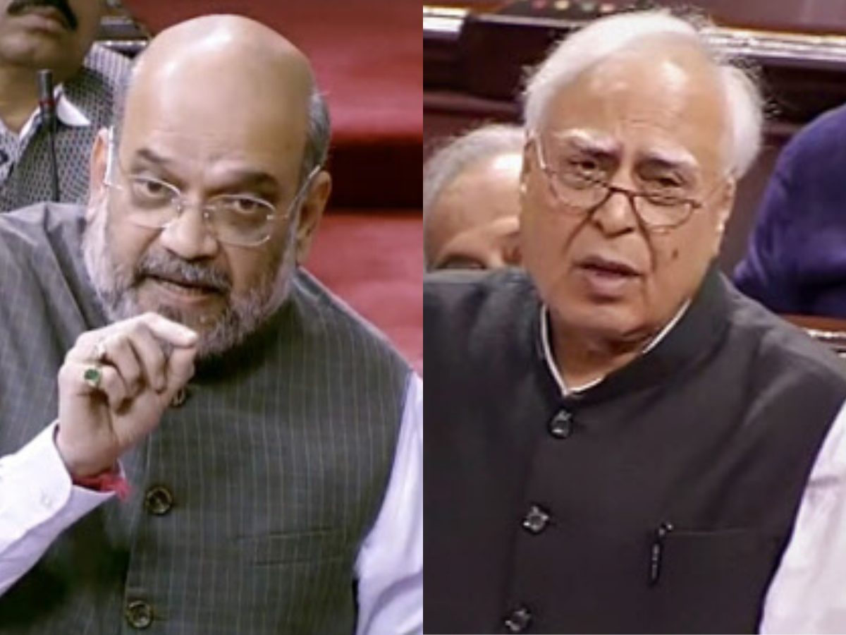 kapil sibal s claim on caa evokes sharp response from amit shah in rajya sabha india news times of india amit shah in rajya sabha