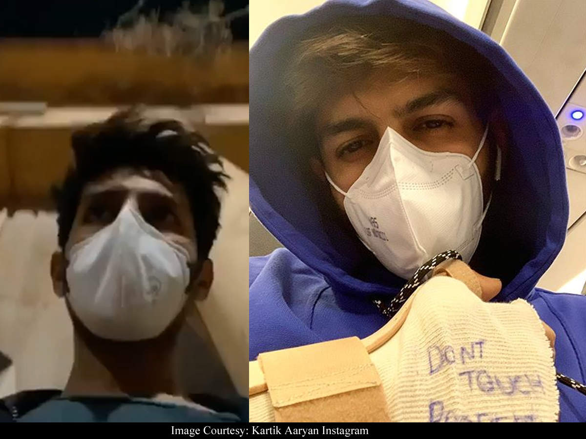 Amidst Coronavirus scare, Kartik Aaryan and team 'Bhool Bhulaiyaa 2' shoots  with masks in Lucknow – watch video | Hindi Movie News - Times of India