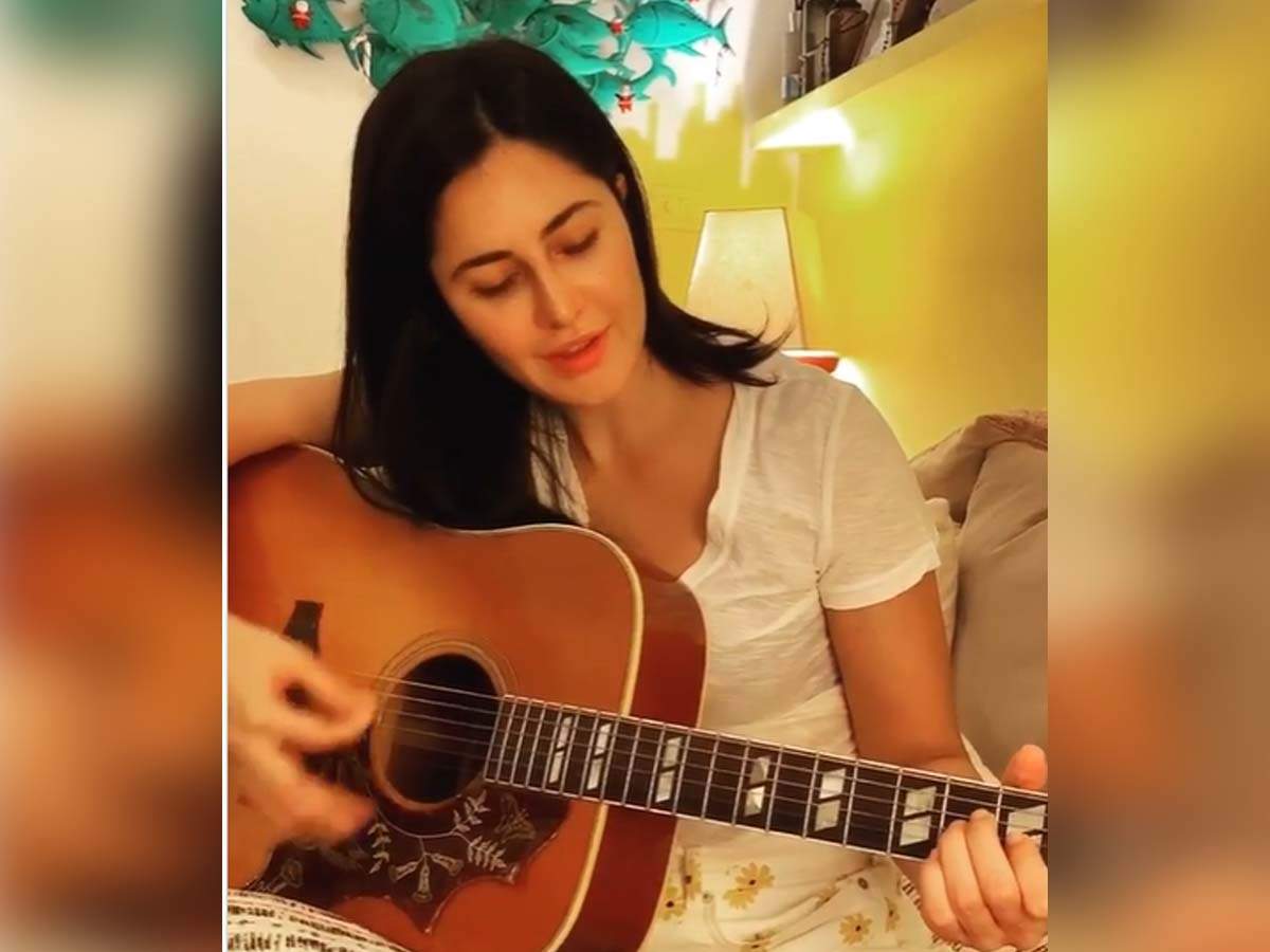 Katrina Kaif Learning To Play Guitar While Being At Home During Coronavirus Shutdown Hindi Movie News Times Of India