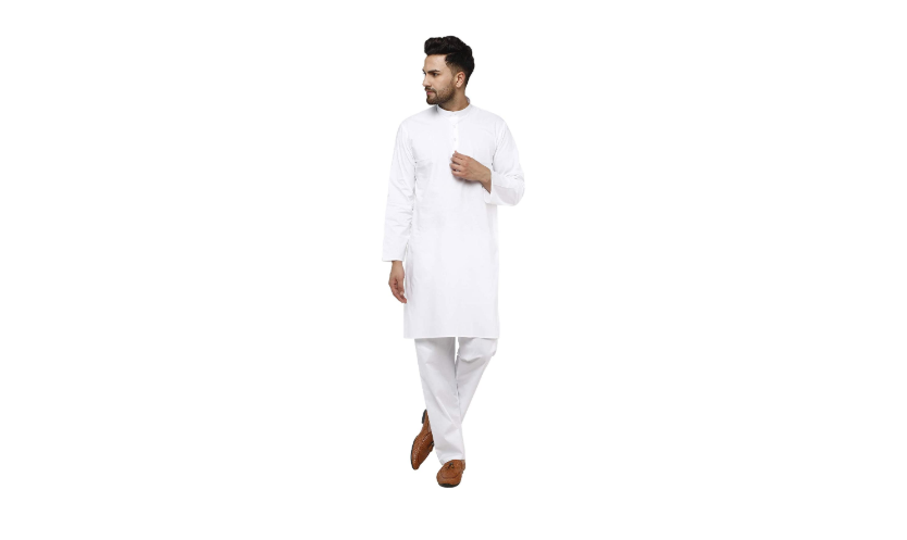 Classic white kurta pyjama sets for men 