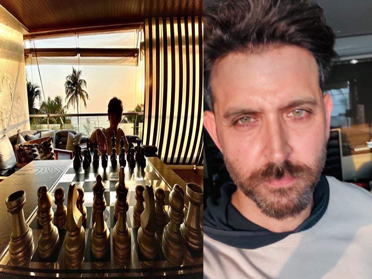 Hrithik Roshan Shares A Picture As He Plays Chess With His Son Captions I Guess The Rules Remain The Same For All Kinds Of Wars In Our Lives Hindi Movie News
