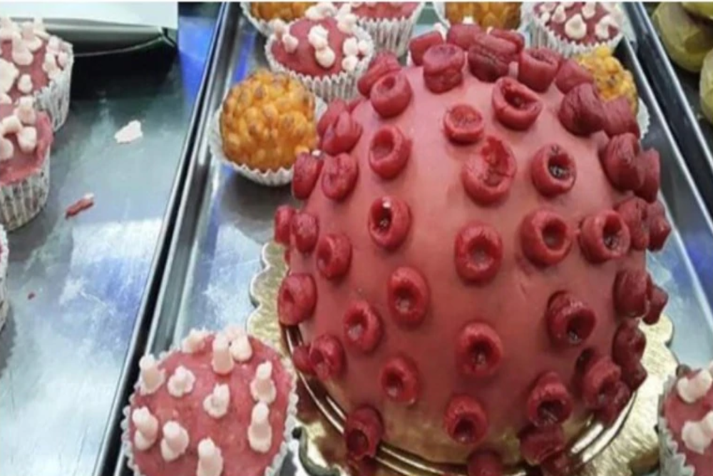 Not for the faint-hearted–Mithai shop in Kolkata makes Coronavirus saundesh for sale