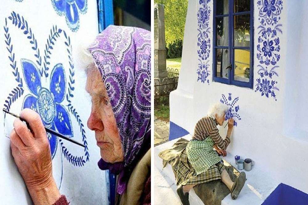 This 90-year-old granny has turned her tiny Polish village into a beautiful art gallery