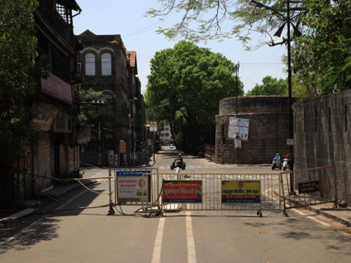 A closed road near Shaniwarwada in Pune (file photo)