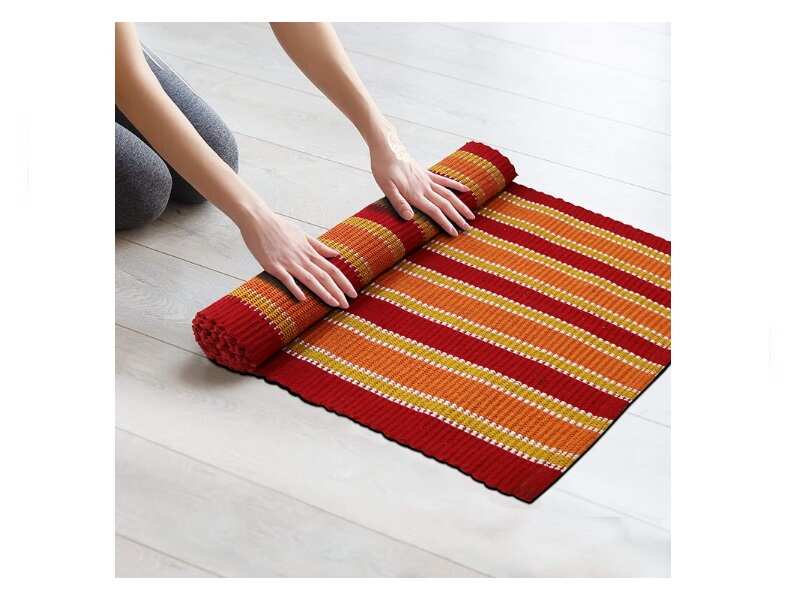 anti skid cotton yoga mat