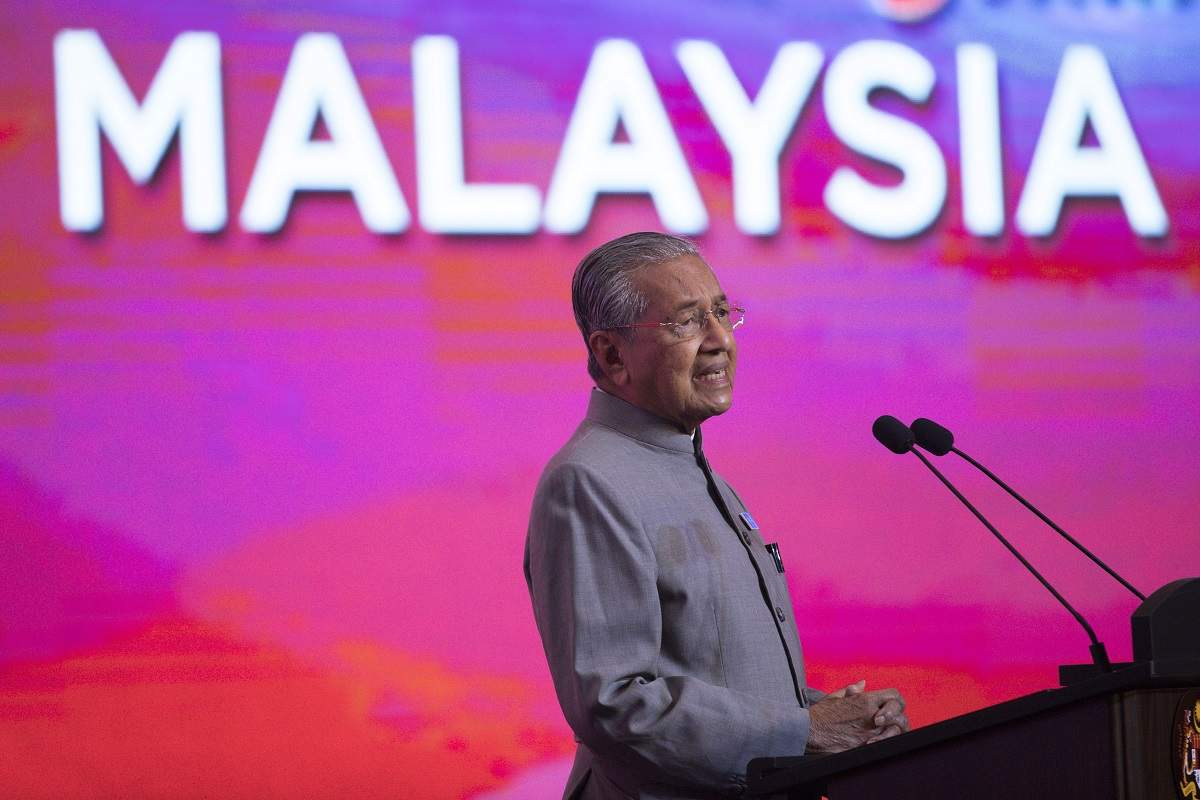 AP file photo of former Malaysian Prime Minister Mahathir Mohamad 