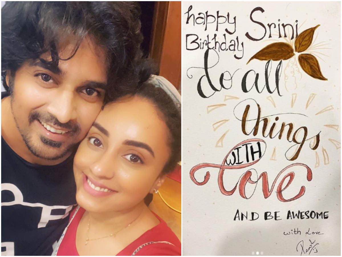 Happy Birthday to the man who stole my heart,' Pearle Maaney writes a poem  for hubby Srinish - Times of India