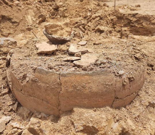 The urn was unearthed by farmers