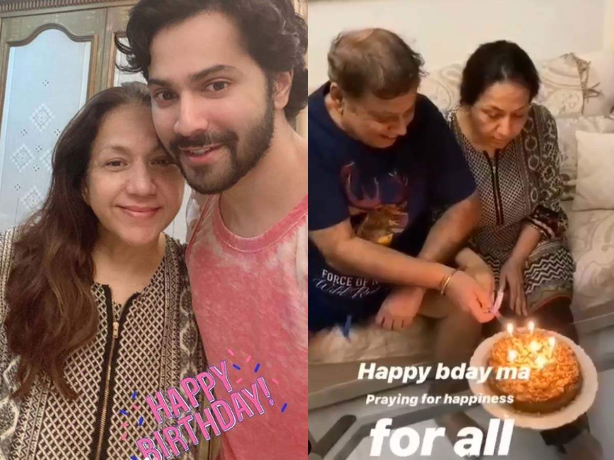 Varun Dhawan Shares A Sweet Video On His Mother S Birthday Take A Look Hindi Movie News Times Of India