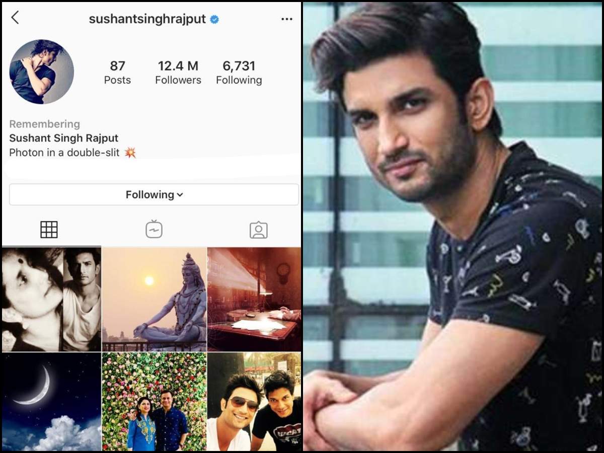 Sushant Singh Rajput Instagram Profile: Instagram adds ...