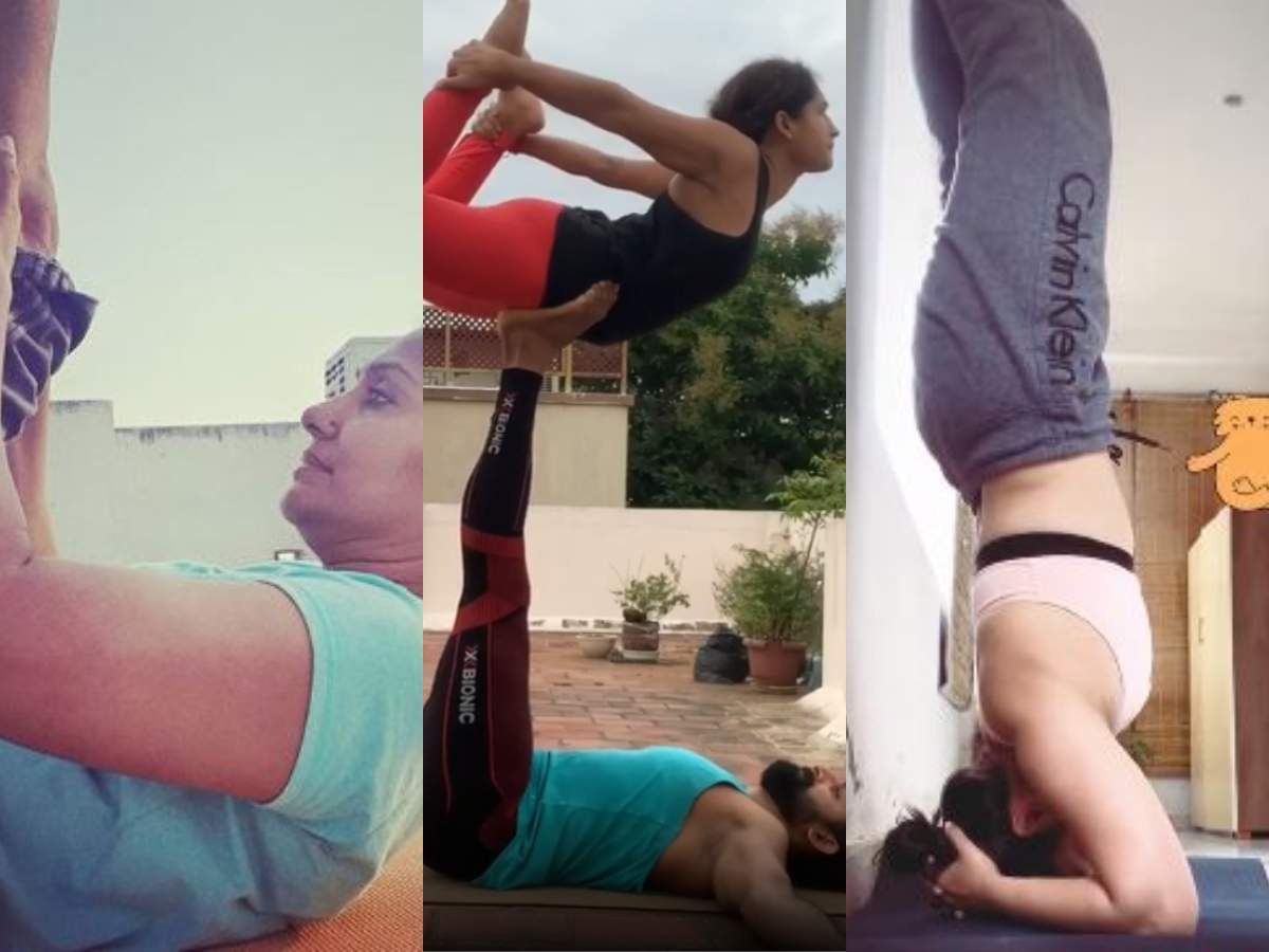 International Yoga Day Jhansi Punarnavi Bhupalam And Others Share Their Yoga Poses On Social Media And Make An Appeal To Fans Times Of India