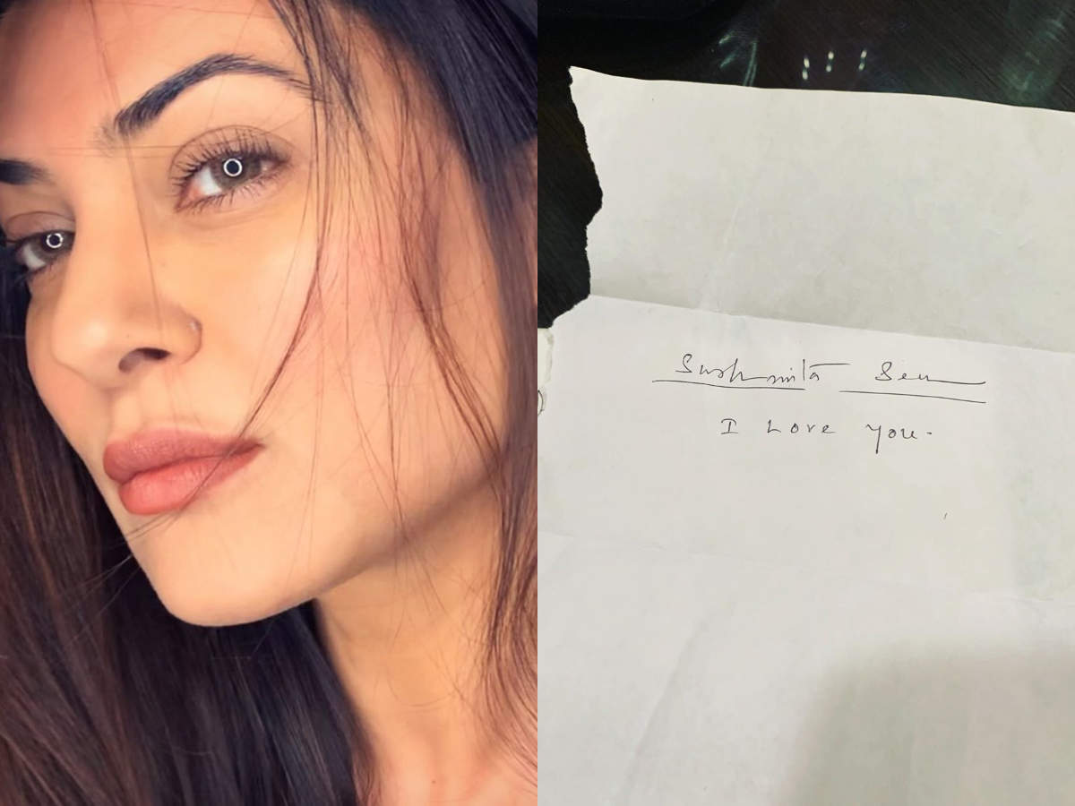 Find Out Who Wrote The Shortest Yet The Ultimate Love Letter To Sushmita Sen And It S Not From Her Bf Rohman Shawl Hindi Movie News Times Of India