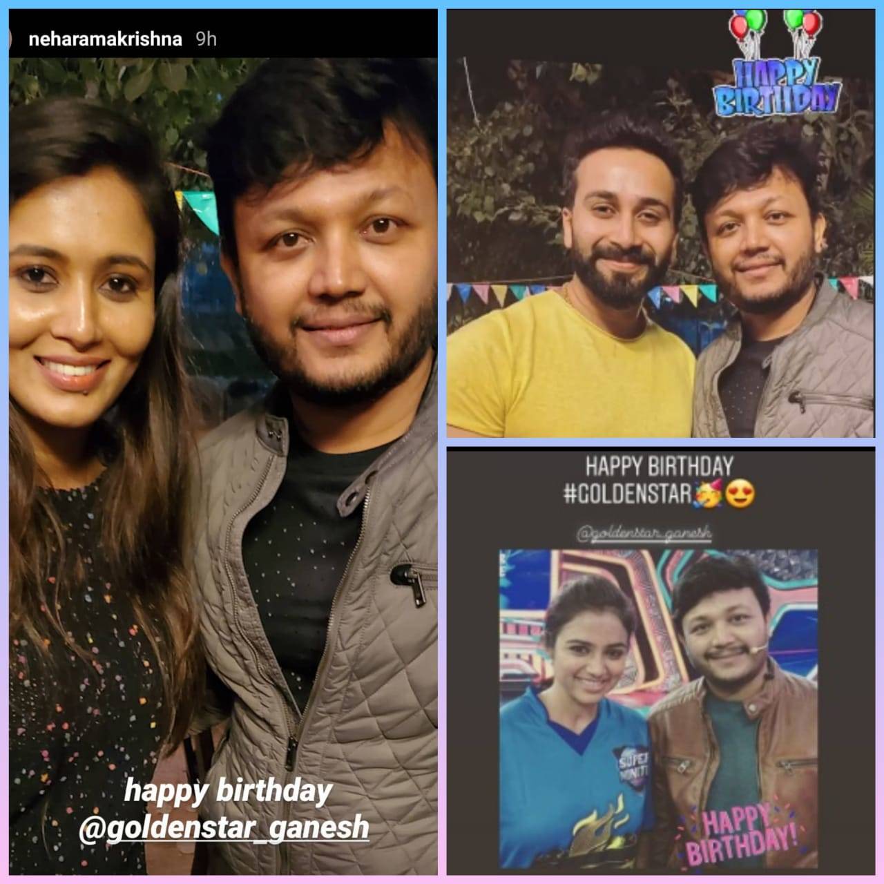 Television actors wish Golden Star Ganesh on his birthday - Times ...