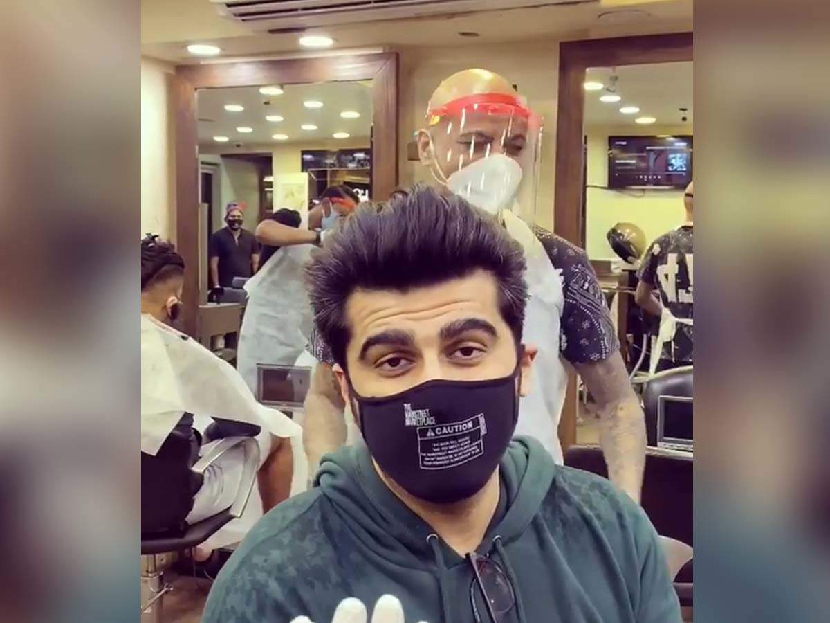 Arjun Kapoor visits hair salon as lockdown is eased | Hindi Movie News -  Times of India