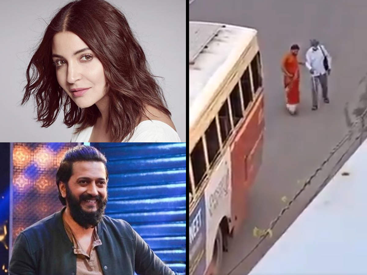 Anushka Sharma and Riteish Deshmukh laud the lady in the viral video  helping a blind man catch a bus | Hindi Movie News - Times of India