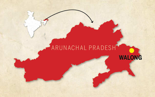 Walong Arunachal Pradesh Map Outnumbered, They Held Off Chinese Troops For 20 Days In 1962 | India News  - Times Of India