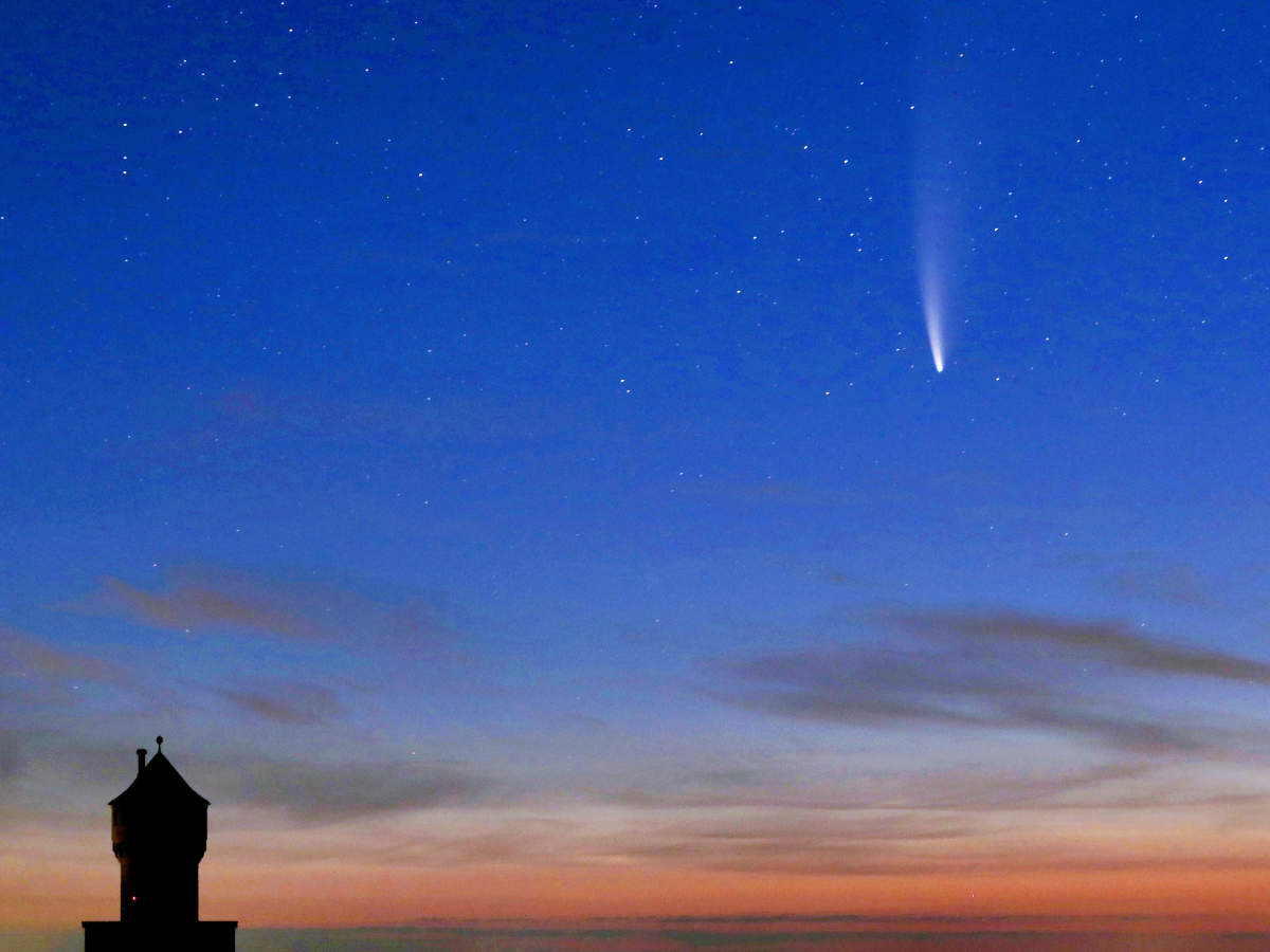 NEOWISE comet as spotted in Germany on July 14. (Credits: AP)