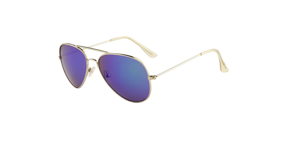 Kids Pilot Sunglasses Unisex with Trendy Mirrored Lenses 100/% UV400 Protection