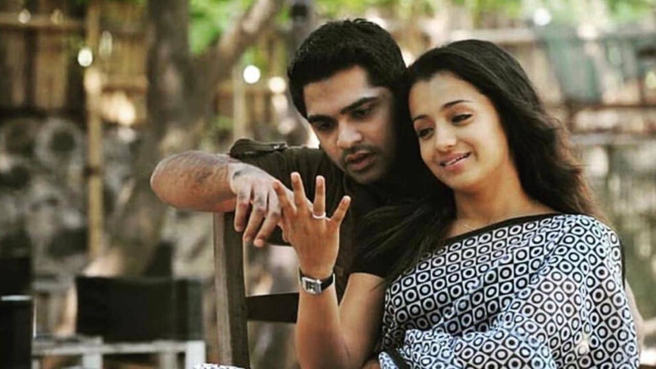 vtv stills of trisha and simbu