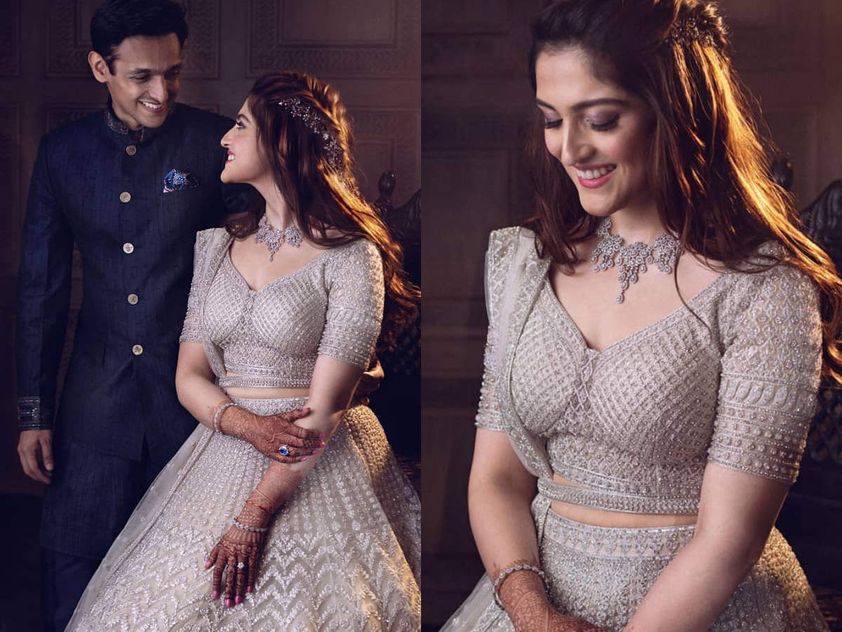 This beautiful bride proved her 'ivory creme lehenga' is a thing ...