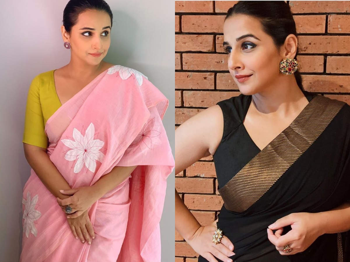 Vidya Balan wore these 10 saris in 10 days and it's a record of sorts! -  Times of India