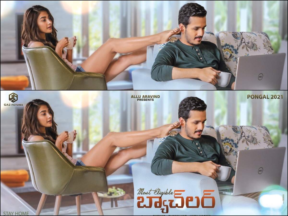 Most Eligible Bachelor' Quarantine Poster: Pooja Hegde's wooing moment with  Akhil Akkineni | Telugu Movie News - Times of India