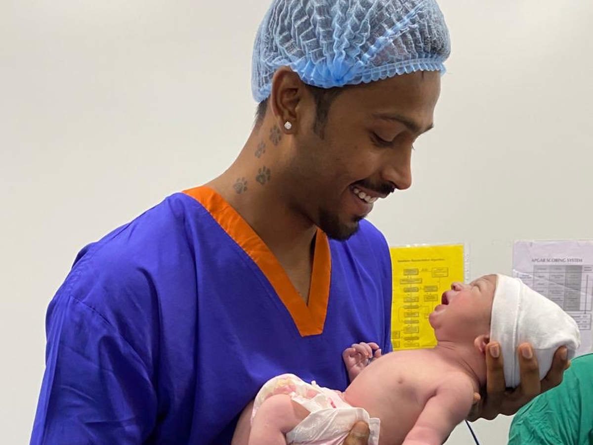 Blessing from god': Hardik Pandya shares image of his baby boy | Off the  field News - Times of India