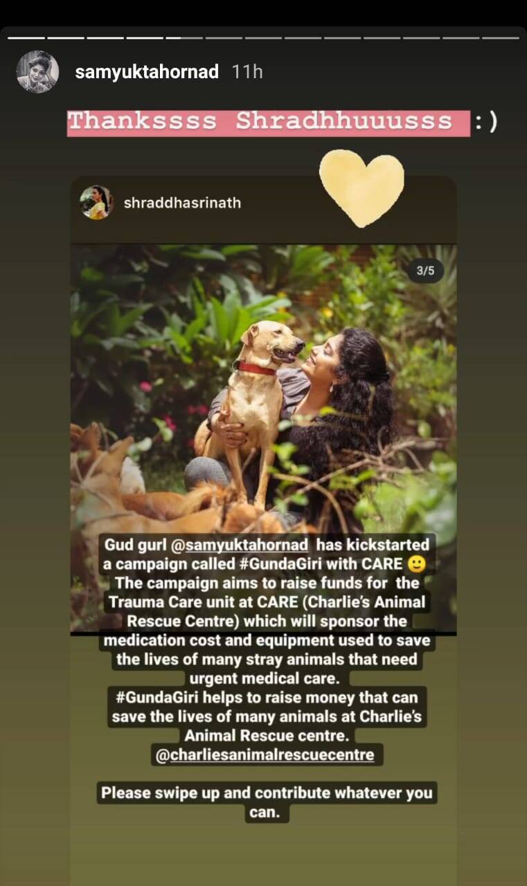 Samyukta Hornad's animal activism gets Sandalwood's support | Kannada Movie News - Times of India Samyukta Hornad's animal activism gets Sandalwood's support | Kannada Movie News - Times of India