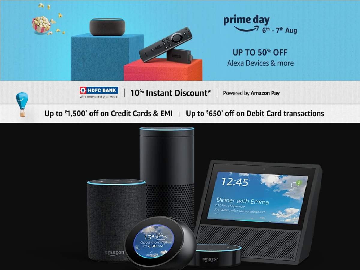 Amazon Prime Day Sale Offers: Up to Rs 7,500 off on Echo Dot, Kindle and  other Alexa devices | Most Searched Products - Times of India