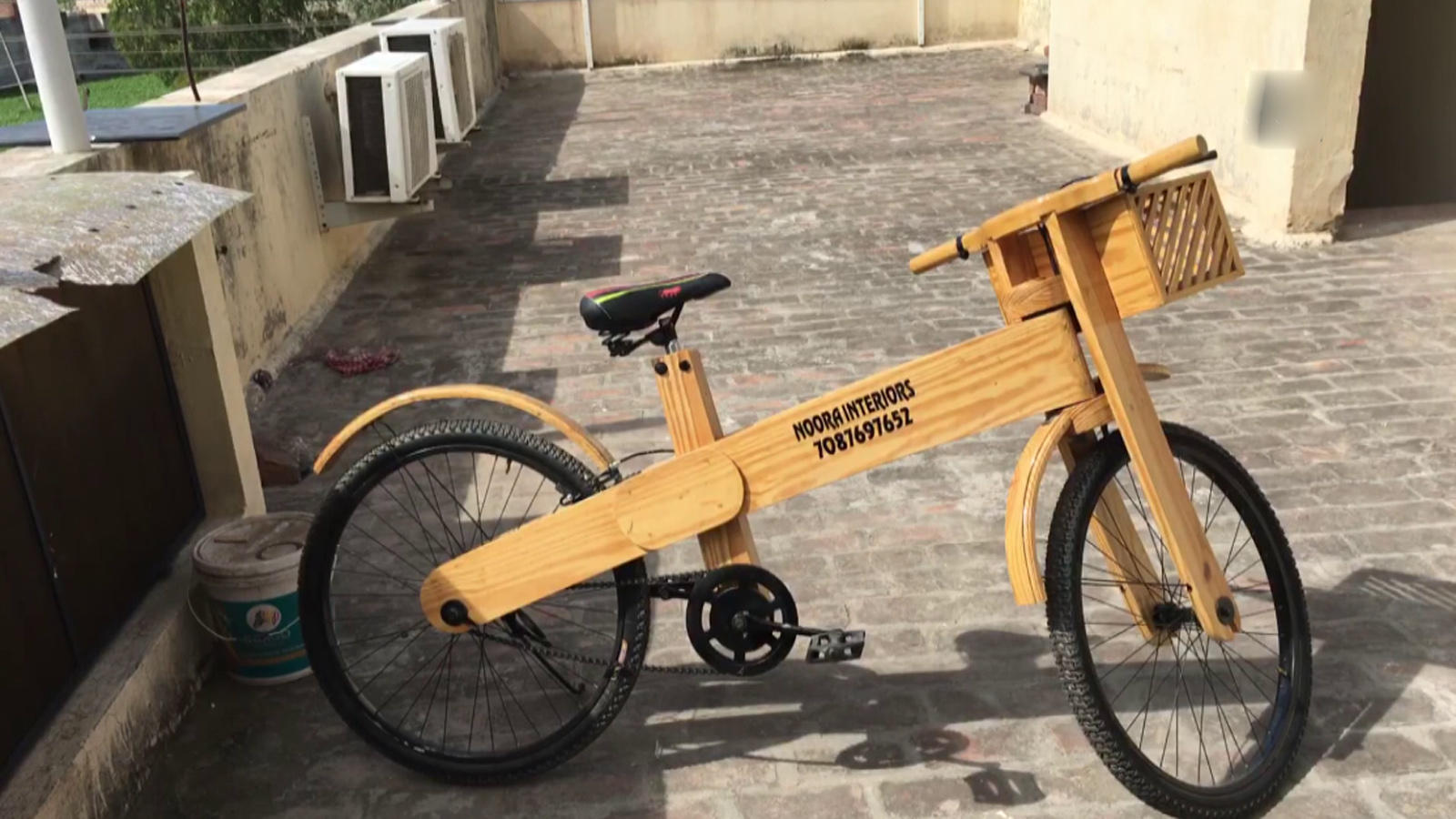 Punjab Man Builds Eco-Friendly Wooden Bicycle During Lockdown