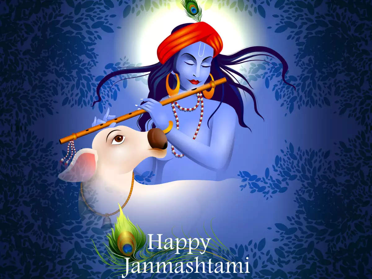 Happy Krishna Janmashtami 2021 good morning poster quotes wallpapers Wishes Shayari  images fonts gif png sms messages facebook twitter instagram whatsapp  status krishna birthday - Astrology in Hindi - Happy Krishna Janmashtami
