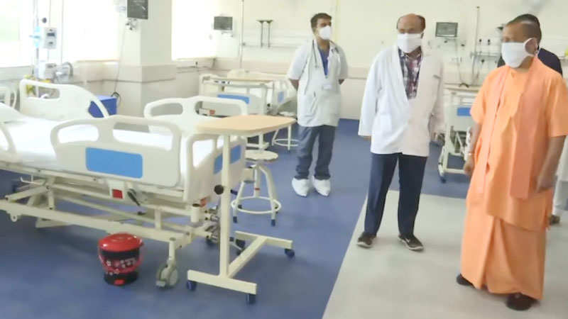 Cm Yogi Inaugurates 400 Bed Covid 19 Hospital In Noida City Times Of India Videos