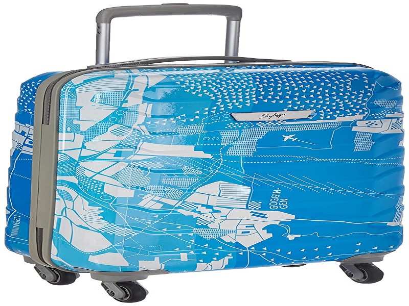 skybags trolley blue and white