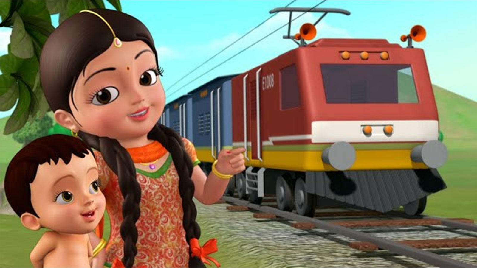 bacchon ke liye cartoon train wala